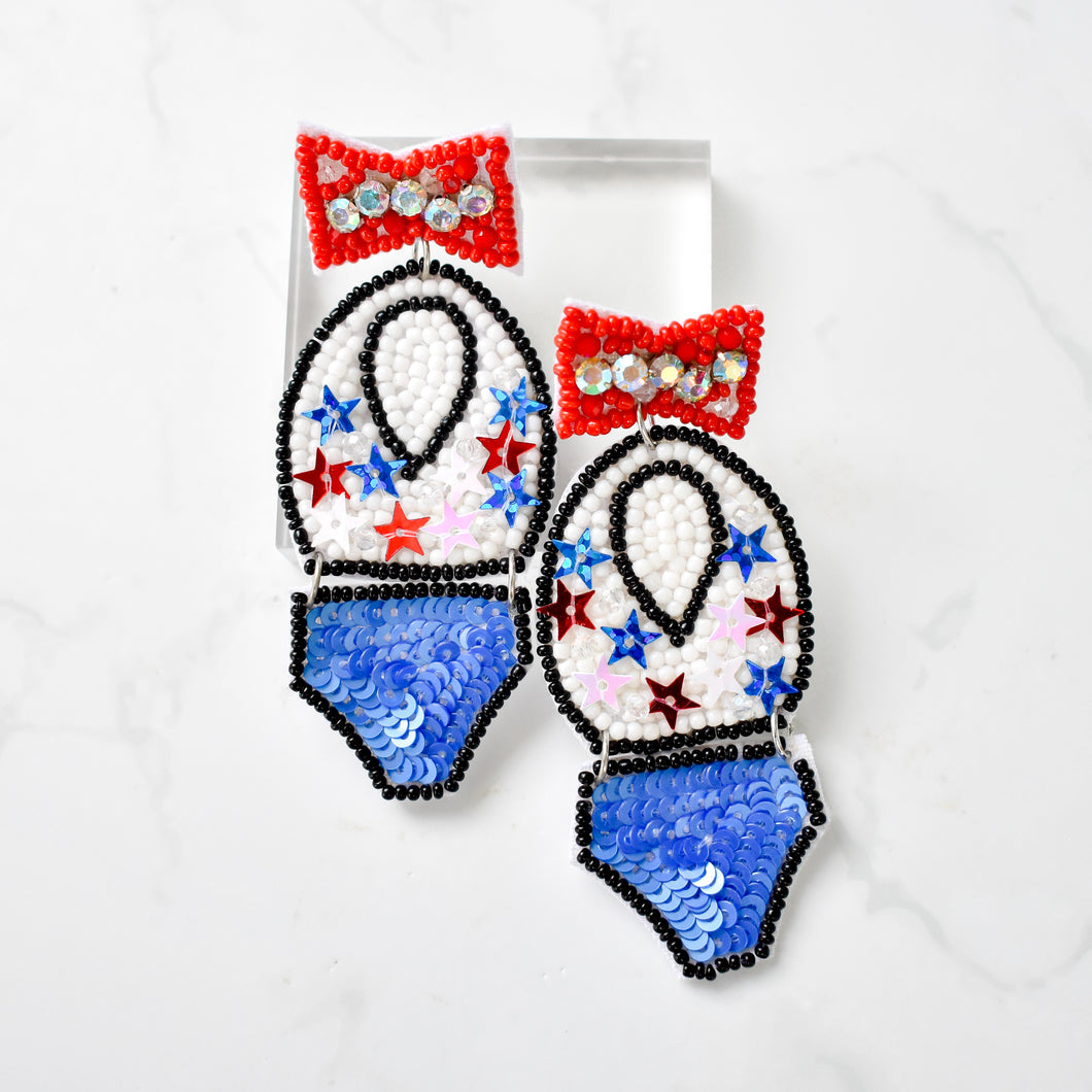 Miss America Beaded Drops