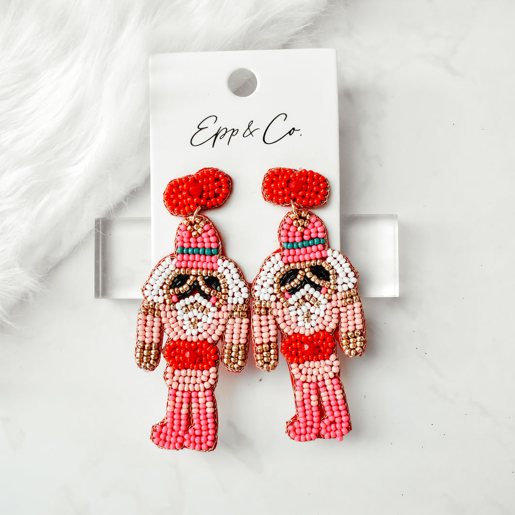 Pink and Red Nutcracker Drops